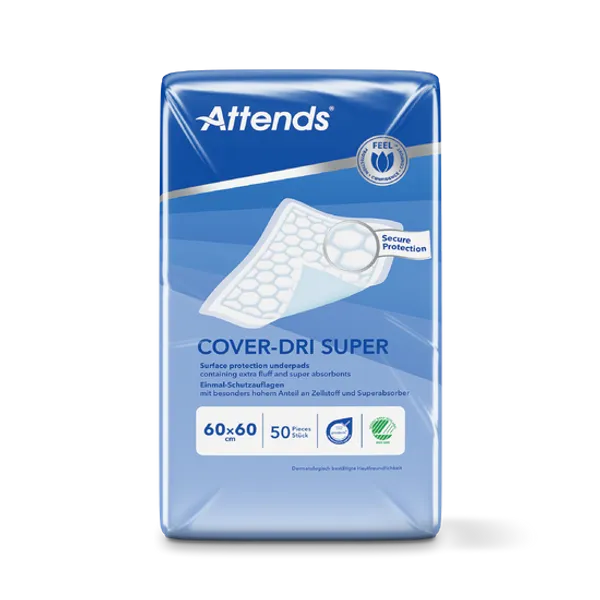 Attends Cover Dri 60 X 60 Super Pack of 50