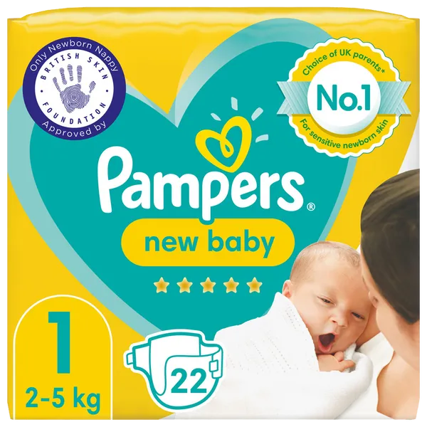 Pampers New Baby Size 1 Pack of 22