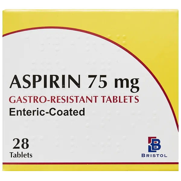 Aspirin 75mg Gastro-Resistant Tablets Pack of 28