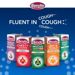 Benylin Mucus Cough Max Honey & Lemon Syrup 300ml