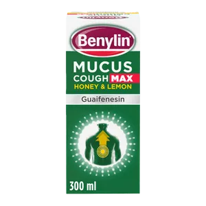 Benylin Mucus Cough Max Honey & Lemon Syrup 300ml