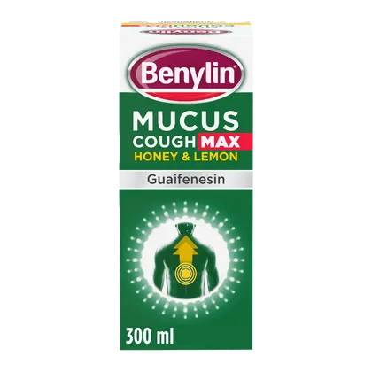 Benylin Mucus Cough Max Honey & Lemon Syrup 300ml