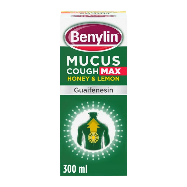 Benylin Mucus Cough Max Honey & Lemon Syrup 300ml