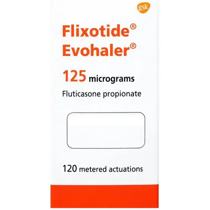 Flixotide Evohaler Cfc-free 125mcg (FLUTICASONE PROPIONATE 120 dose)