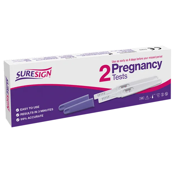 Suresign Pregnancy Test Strips Pack of 2