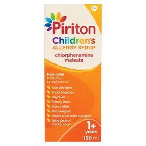 Piriton Syrup for Kids' Allergy Relief 150ml