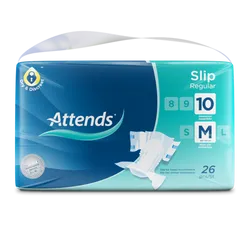 Attends Slip Regular 10 Medium Pads Pack of 26