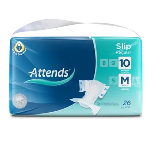 Attends Slip Regular 10 Medium Pads Pack of 26
