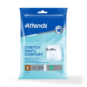 Attends Stretch Pants Comfort Large Pack of 3