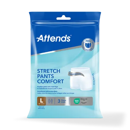 Attends Stretch Pants Comfort Large Pack of 3
