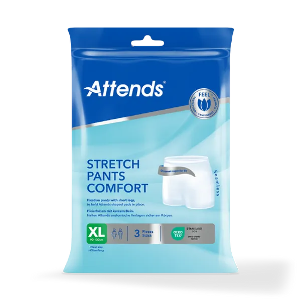 Attends Stretch Pants Comfort Extra Large Pack of 3