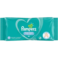 Pampers Fresh Clean Baby Wipes Pack of 52