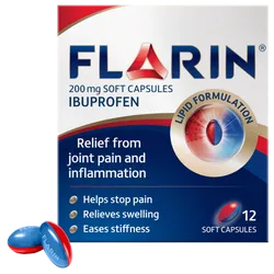 Flarin Ibuprofen 200mg Capsules Pack of 12