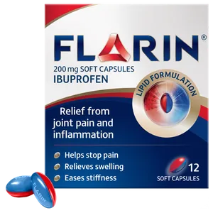 Flarin Ibuprofen 200mg Capsules Pack of 12
