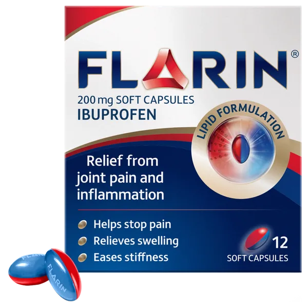 Flarin Ibuprofen 200mg Capsules