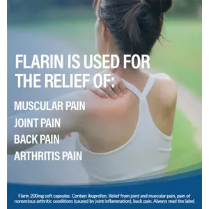 Flarin Ibuprofen 200mg Capsules Pack of 12
