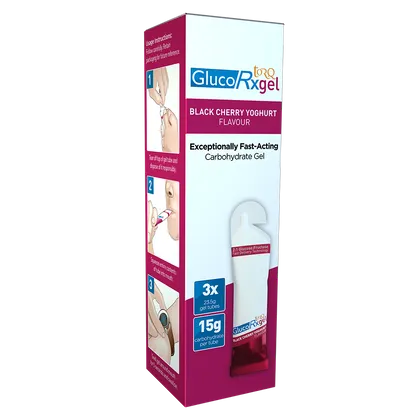 GlucoRx Torq Gel Black Cherry Yoghurt 23.5g Pack of 3