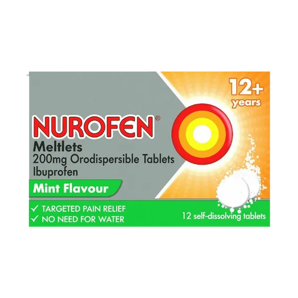 Nurofen Meltlets 200mg Orodispersible Tablets Pack of 12