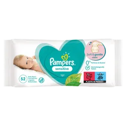 Pampers Baby Wipes Sensitive Pack of 52