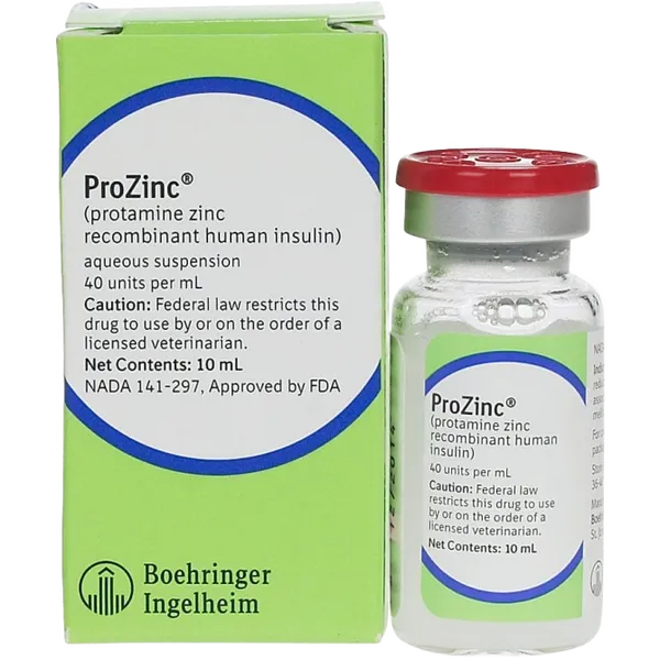 Prozinc Insulin for Cats 40iu/ml Vial 10ml Refrigerated Item