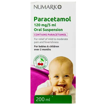 Numark Paracetamol 120mg/5ml Oral Suspension 200ml