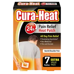 Cura-Heat Back & Shoulder Pain Relief Patches Pack of 7