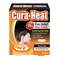 Cura-Heat Direct to Skin Neck & Shoulder Pain Patches Pack of 3