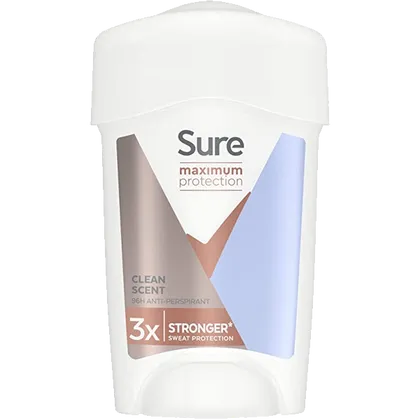 Sure Maximum Protection Clean Scent Antiperspirant Stick 45ml