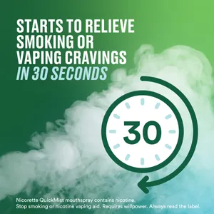 Nicorette® QuickMist Cool Berry 1mg/Spray Mouth Spray Nicotine-Duo-2 x 150 Sprays (Stop Smoking Aid)
