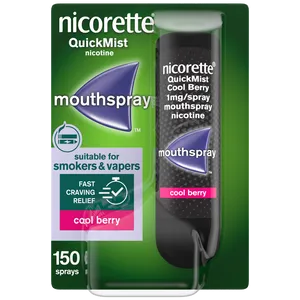 Nicorette® QuickMist Cool Berry 1mg/Spray Mouthspray Nicotine 150 Sprays (Stop Smoking Aid)