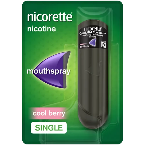 Nicorette® QuickMist Cool Berry 1mg/Spray Mouthspray Nicotine 150 Sprays (Stop Smoking Aid)