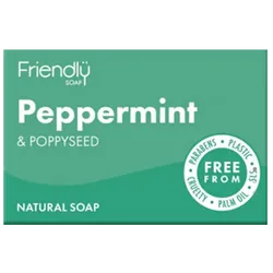 Friendly Soap Peppermint & Poppy Seed Soap 95g