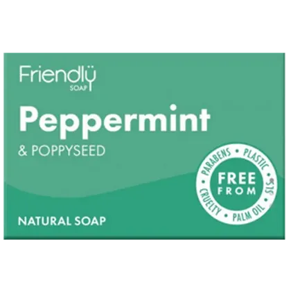 Friendly Soap Peppermint & Poppy Seed Soap 95g