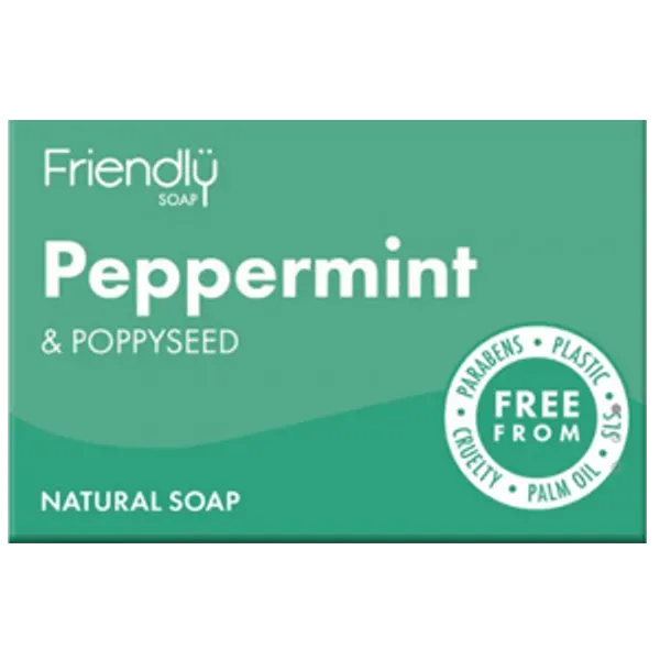 Friendly Soap Peppermint & Poppy Seed Soap 95g