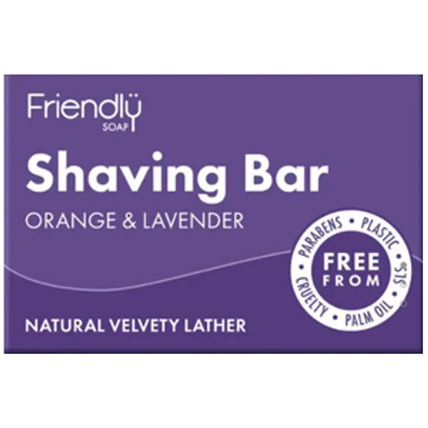 Friendly Soap Shaving Soap Orange & Lavender 95g