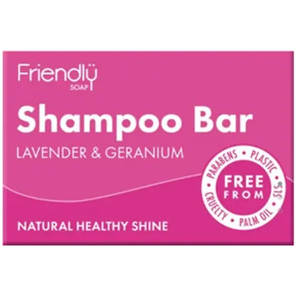 Friendly Soap Lavender & Geranium Shampoo Bar 95g