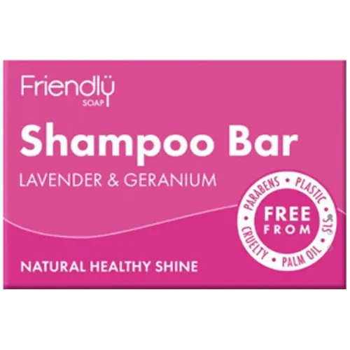 Friendly Soap Lavender & Geranium Shampoo Bar 95g