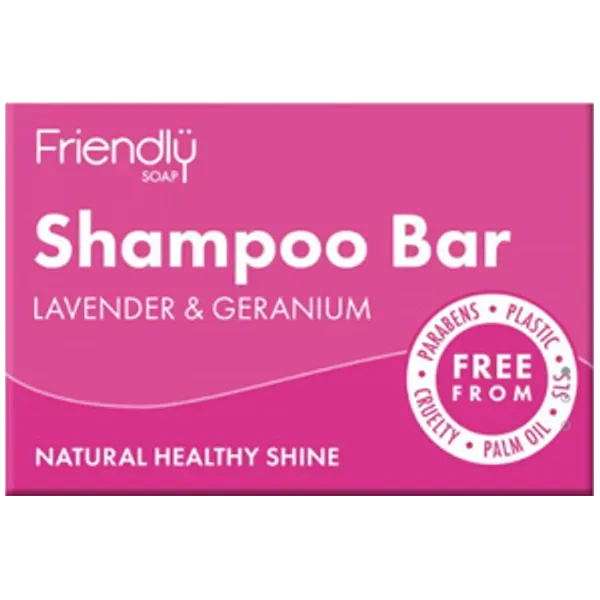 Friendly Soap Lavender & Geranium Shampoo Bar 95g