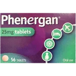 Phenergan Tablets 25mg Pack of 56
