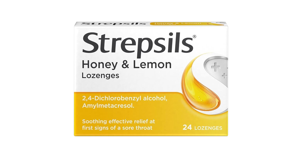 Strepsils Honey & Lemon Lozenges: Fast Sore Throat Relief