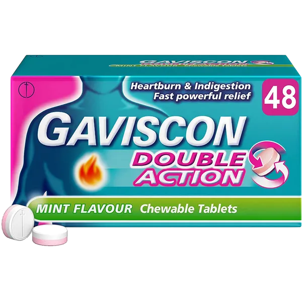 Gaviscon Double Action Tablets Mint Pack of 48