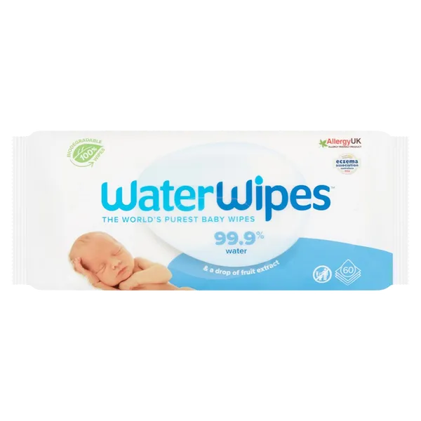 WaterWipes Sensitive Skin Baby Wipes Pack of 60