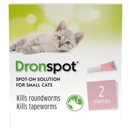Drontal Dronspot Spot-On Solution for Small Cats Pack of 2