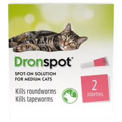 Drontal Dronspot Spot-On Solution for Medium Cats Pack of 2