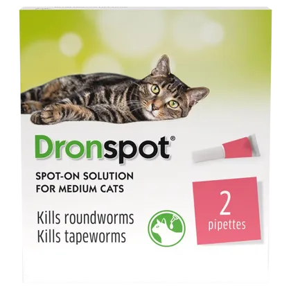 Drontal Dronspot Spot-On Solution for Medium Cats Pack of 2