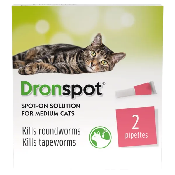 Drontal Dronspot Spot-On Solution for Medium Cats Pack of 2