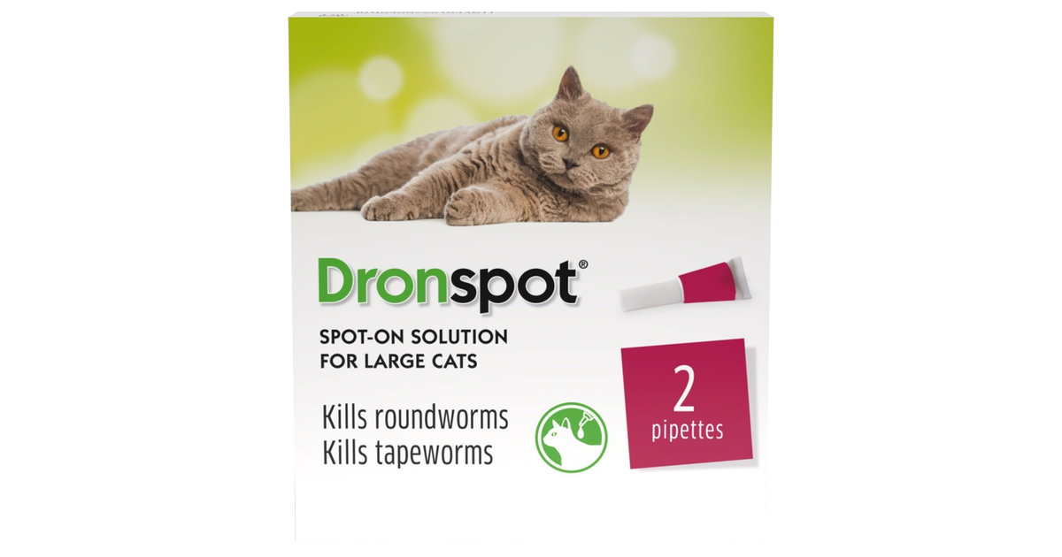 Dronspot wormer for outlet cats