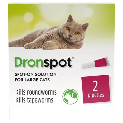 Drontal Dronspot Spot-On Solution for Large Cats Pack of 2