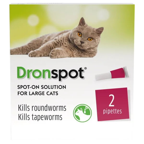 Drontal Dronspot Spot-On Solution for Large Cats Pack of 2