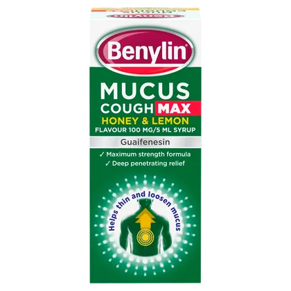 Benylin Mucus Cough Max Honey & Lemon Syrup 150ml